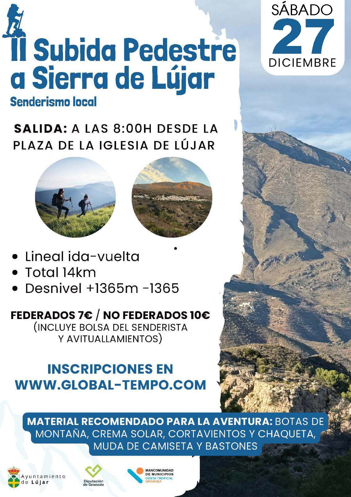 II SUBIDA PEDESTRE A SIERRA DE LÚJAR